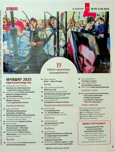 Polityka Inhaltsverzeichnis