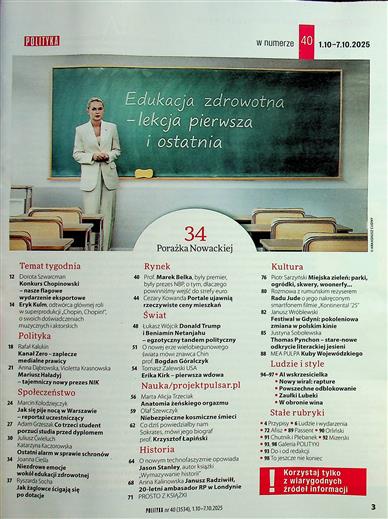 Polityka Inhaltsverzeichnis