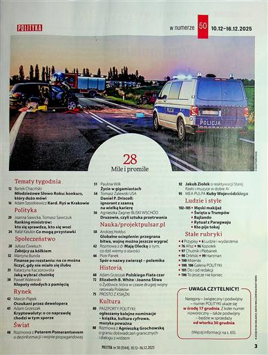 Polityka Inhaltsverzeichnis