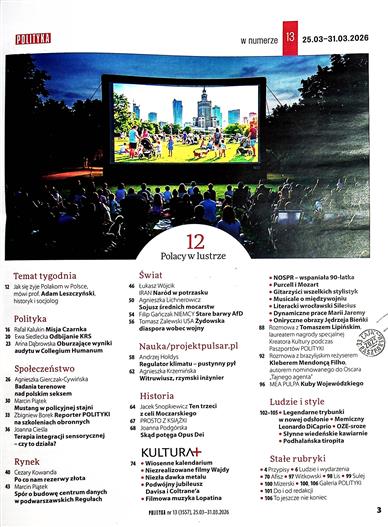 Polityka Inhaltsverzeichnis