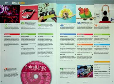 Linux User DVD Inhaltsverzeichnis