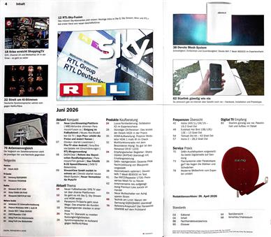 Digital Fernsehen Inhaltsverzeichnis