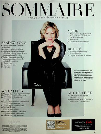 Gala Frankreich Inhaltsverzeichnis