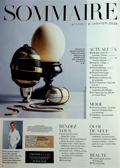 Gala Frankreich Inhaltsverzeichnis