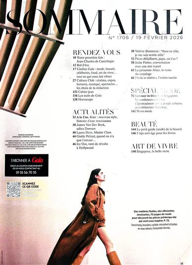 Gala Frankreich Inhaltsverzeichnis