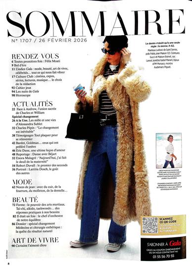 Gala Frankreich Inhaltsverzeichnis