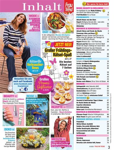 Frau im Trend Inhaltsverzeichnis
