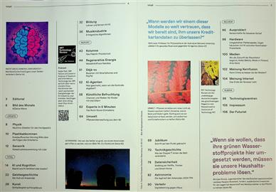 Technology Review Deutsch Inhaltsverzeichnis