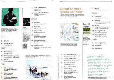 Technology Review Deutsch Inhaltsverzeichnis