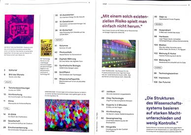 Technology Review Deutsch Inhaltsverzeichnis