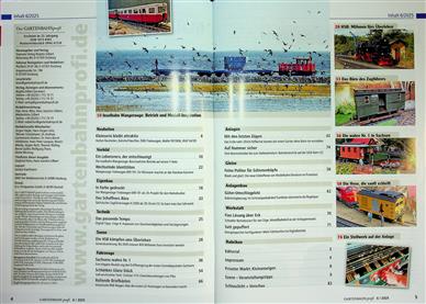 Gartenbahnprofi Inhaltsverzeichnis