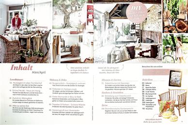 LANDHAUS LIVING Inhaltsverzeichnis