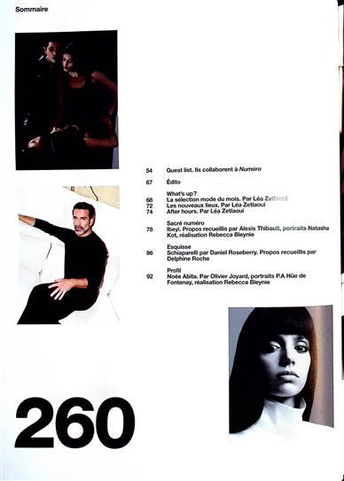 Numéro Inhaltsverzeichnis