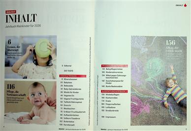 Öko-Test Jahrbuch Kinder und Familie für 2026 Inhaltsverzeichnis