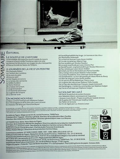 Le Figaro Hors Série Inhaltsverzeichnis