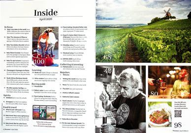 Decanter UK Inhaltsverzeichnis