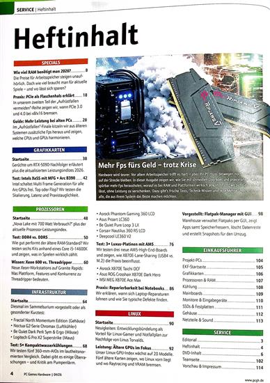 PC Games Hardware DVD Inhaltsverzeichnis