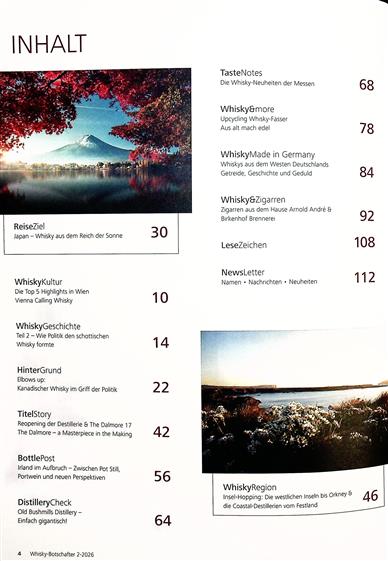Whisky-Botschafter Inhaltsverzeichnis