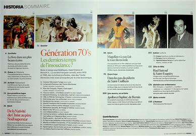 Historia (FR) Inhaltsverzeichnis