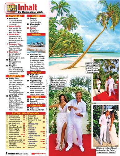 Freizeit Spass Inhaltsverzeichnis