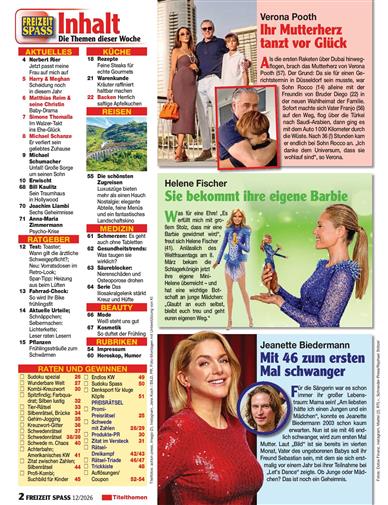 Freizeit Spass Inhaltsverzeichnis