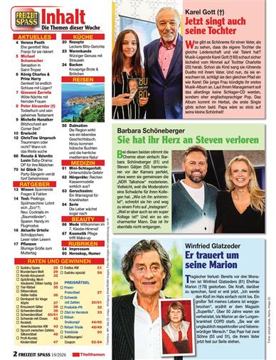 Freizeit Spass Inhaltsverzeichnis