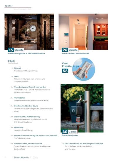 Smart Homes Inhaltsverzeichnis