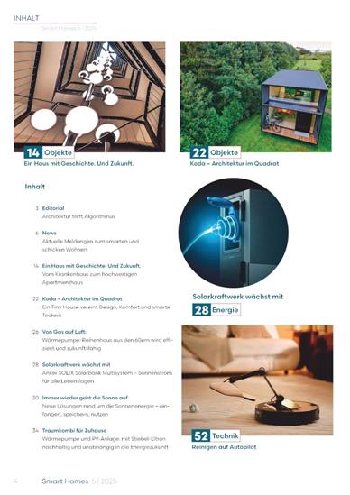 Smart Homes Inhaltsverzeichnis