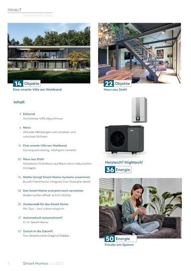 Smart Homes Inhaltsverzeichnis