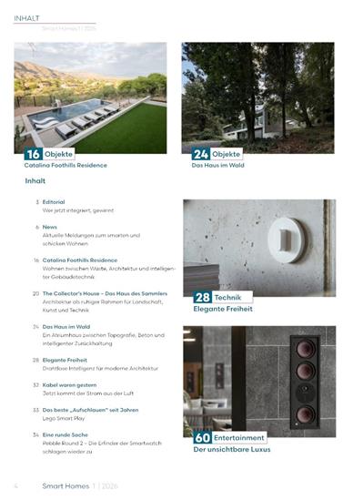 Smart Homes Inhaltsverzeichnis