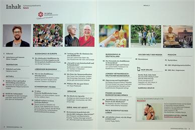 Buddhismus aktuell Inhaltsverzeichnis
