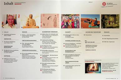 Buddhismus aktuell Inhaltsverzeichnis