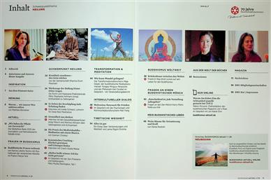 Buddhismus aktuell Inhaltsverzeichnis