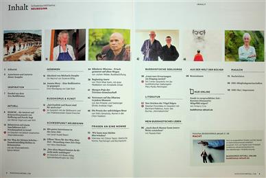 Buddhismus aktuell Inhaltsverzeichnis