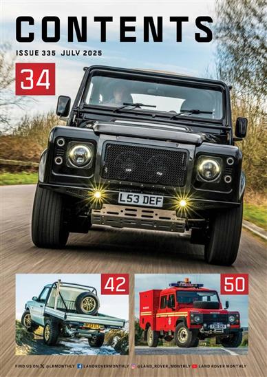 Land Rover Monthly Inhaltsverzeichnis