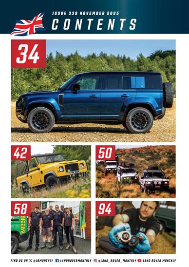 Land Rover Monthly Inhaltsverzeichnis