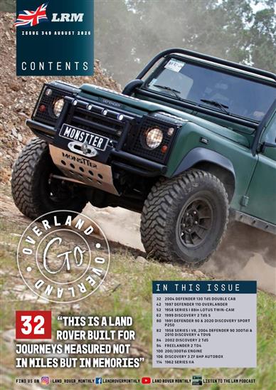 Land Rover Monthly Inhaltsverzeichnis