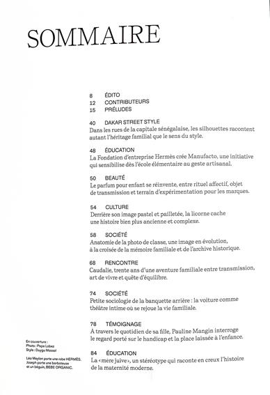 MilK Magazine (F) Inhaltsverzeichnis