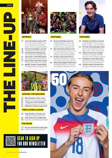 Four Four Two Inhaltsverzeichnis