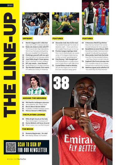 Four Four Two Inhaltsverzeichnis