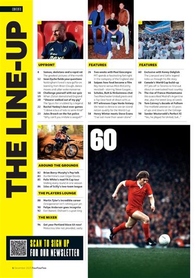 Four Four Two Inhaltsverzeichnis