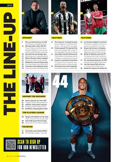 Four Four Two Inhaltsverzeichnis