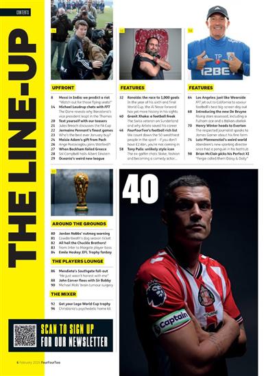 Four Four Two Inhaltsverzeichnis