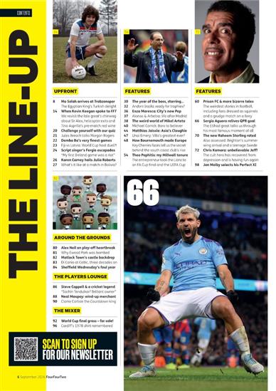 Four Four Two Inhaltsverzeichnis