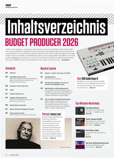 Beat Inhaltsverzeichnis