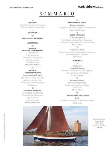 Marie Claire Maison Italia Inhaltsverzeichnis