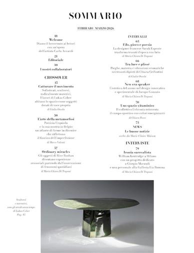 Marie Claire Maison Italia Inhaltsverzeichnis