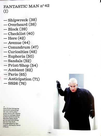 Fantastic Man Inhaltsverzeichnis