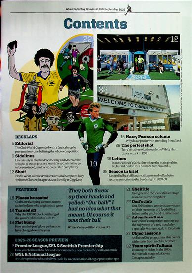 When Saturday Comes Inhaltsverzeichnis