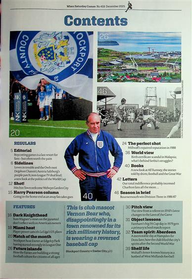 When Saturday Comes Inhaltsverzeichnis